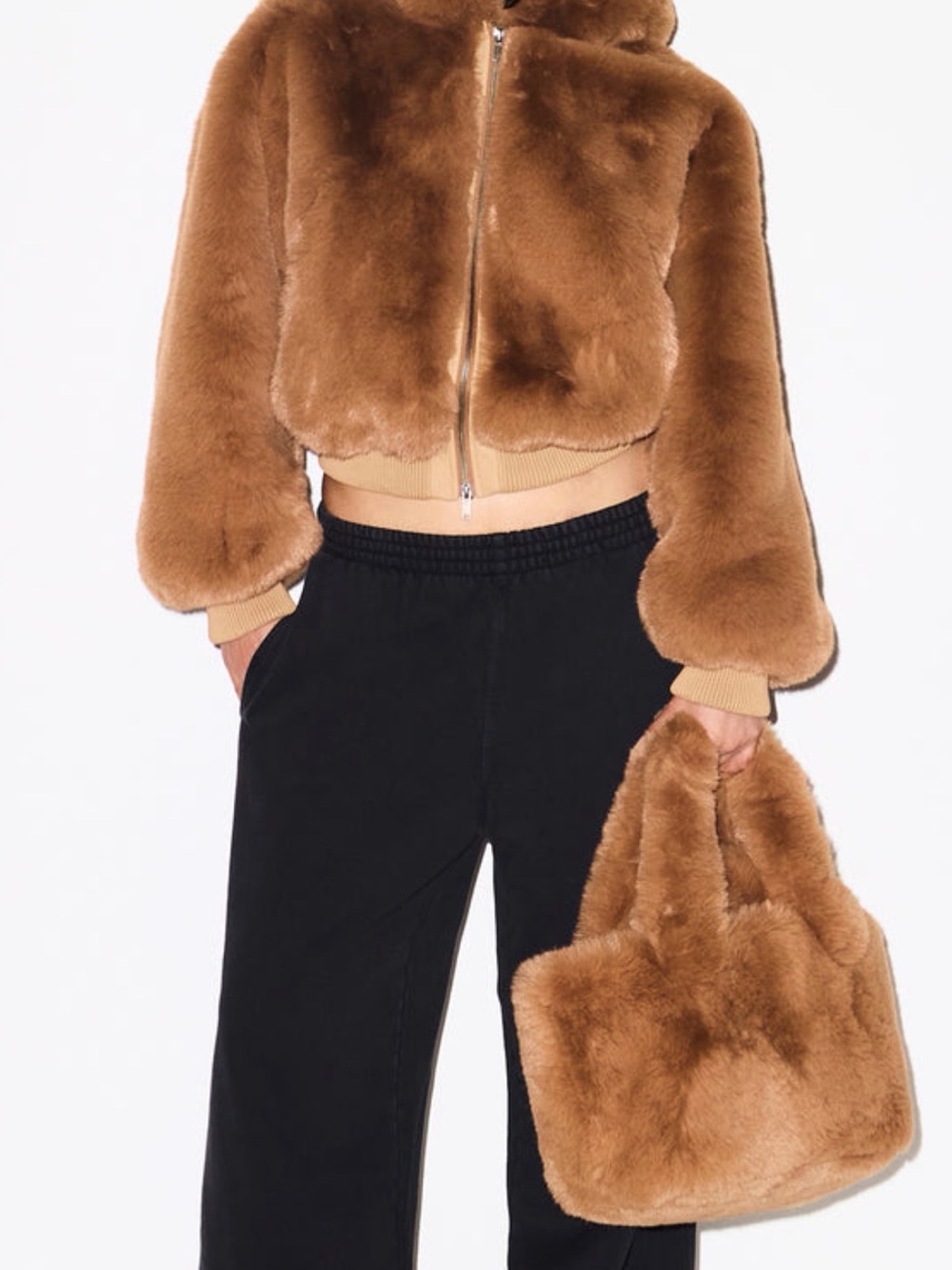 Skims Faux Fur Bomber